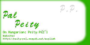 pal peity business card